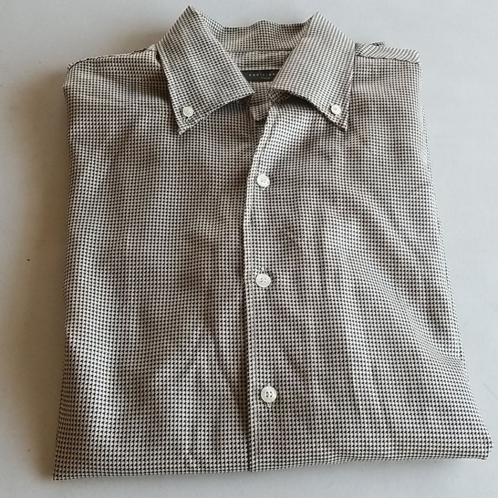 🐳Equilibrio Long Sleeve Button Down Beige Shirt